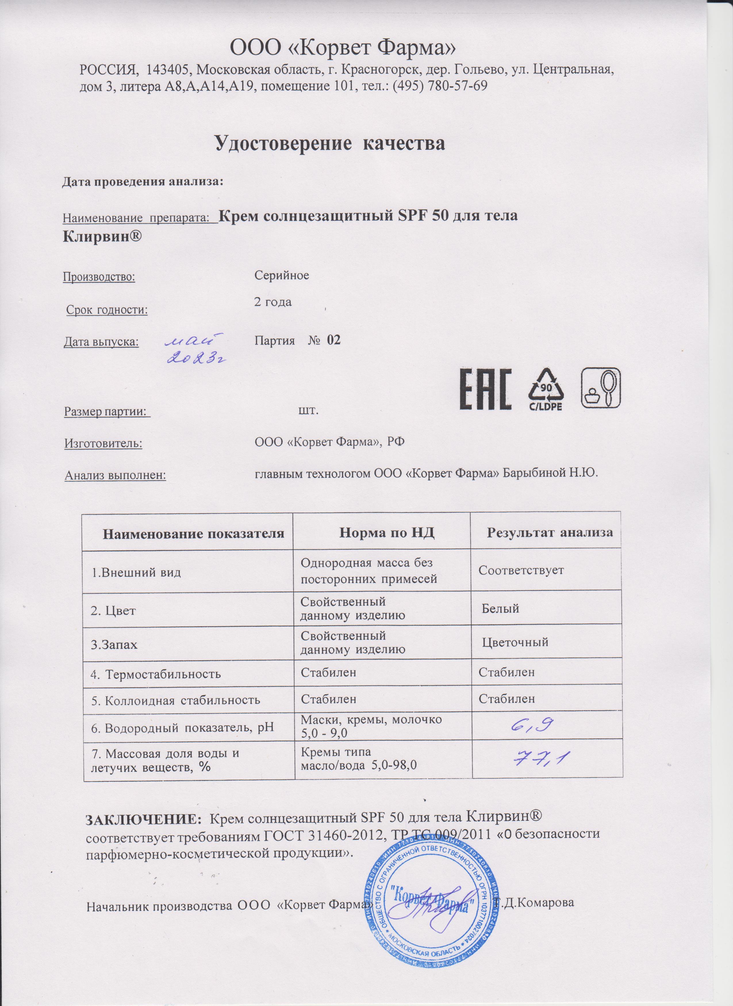 Паспорт №05202302